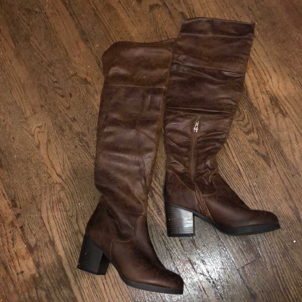 Justfab Thigh High Heeled Boots